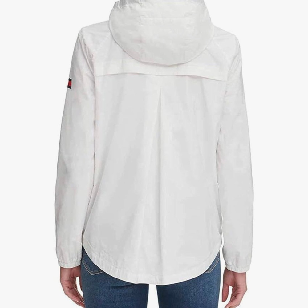 Tommy Hilfiger Womens ladies Windbreaker Jacket white M h - Picture 2 of 11